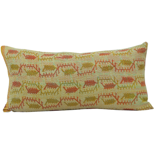 Kantha Pillows Indigo & Rust