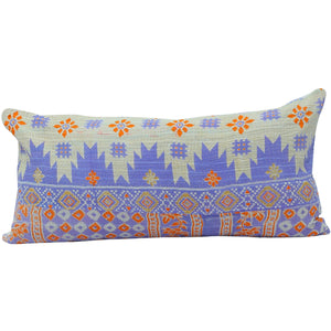 Purple Vintage Kantha Quilt Pillow