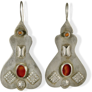 handmade silver Afghani earrings